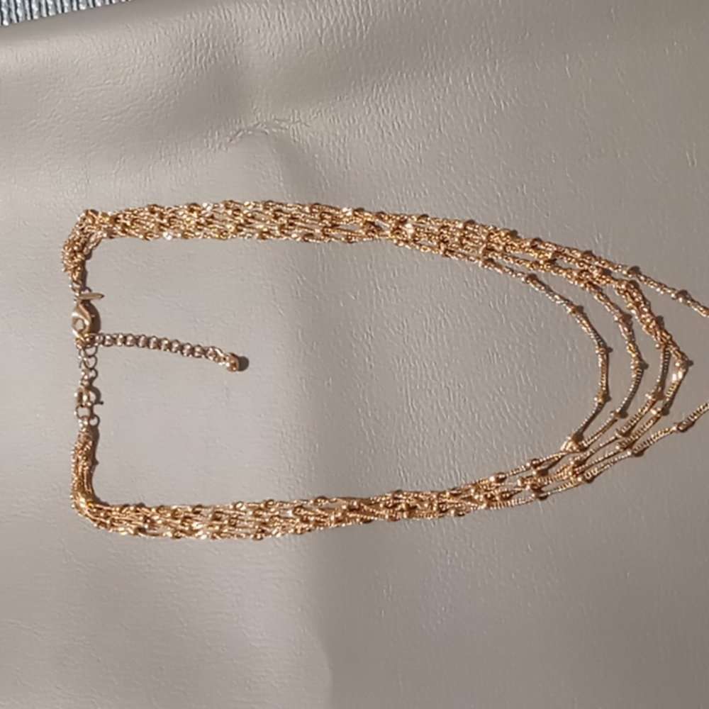 Avon 5 layer beaded twist chain 16 inches.